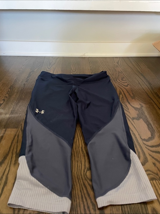 Under Armour Pants - Under Armour Navy and Gray Performance Capri Leggings